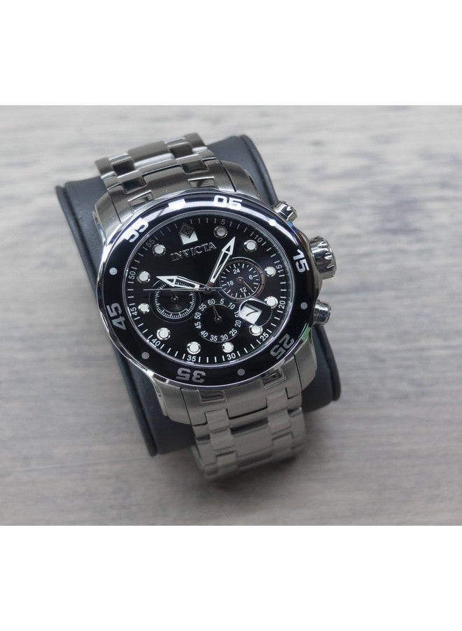 Invicta Pro Diver Men's Black Dial Stainless Steel Band Watch - 0069 - Image 4