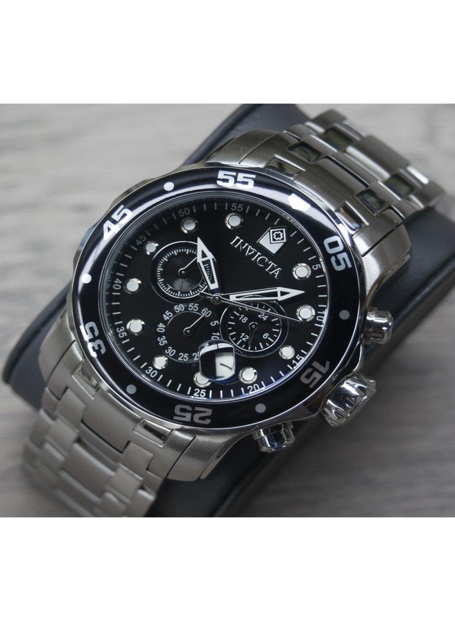 Invicta Pro Diver Men's Black Dial Stainless Steel Band Watch - 0069 - Image 5