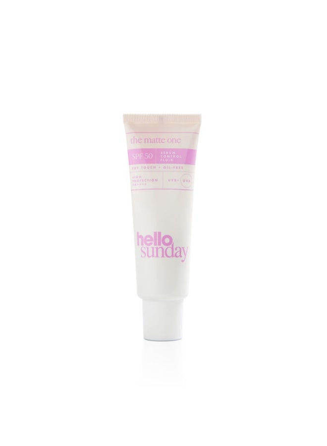 Hello Sunday Hello Sunday The Matte One Spf50 Oil Control Moisturiser 50ml - Image 1