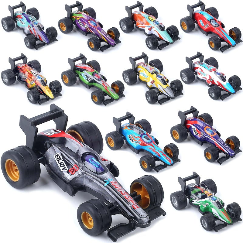 ZOHANINDL Pull Back Cars Toy Model Set 12Pack 143 Small Race Cars Wind up Racing Car Easter Stuffing Cake Tops for Toddlers Kids Ages 2 3 4 5 6 7 8 Boys and Girls Birthday Party Favors - Image 2