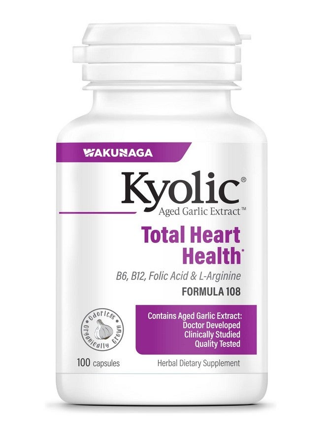 كيوليك مستخلص الثوم القديم من Kyolic، تركيبة 108، لصحة القلب الكاملة، 100 كبسولة - Image 1