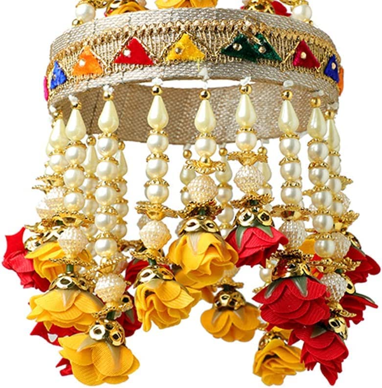 The Decor Affair 2 Pcs Round Centerpiece Hanging Jhoomar Rose Flower Ornaments - Add a Touch of Elegance and Beauty to Your Celebrations. - Image 3