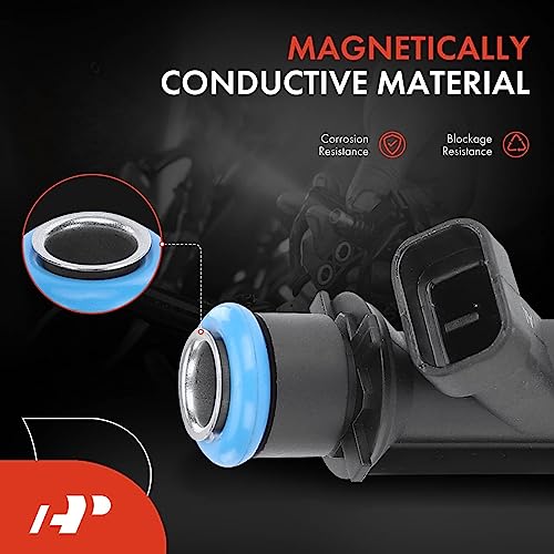 A-Premium 6 Pcs Fuel Injectors Compatible with Chevrolet Trailblazer, Trailblazer EXT & GMC Envoy, Envoy XL, Envoy XUV & Buick Rainier & Saab 9-7x, L6 4.2L, Replace# 17113680 - Image 5