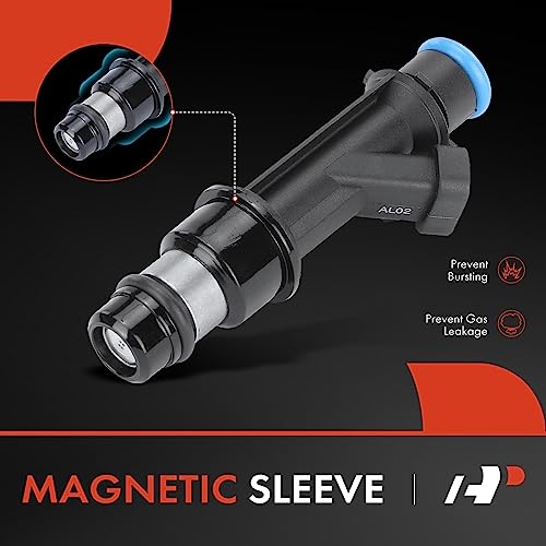 A-Premium 6 Pcs Fuel Injectors Compatible with Chevrolet Trailblazer, Trailblazer EXT & GMC Envoy, Envoy XL, Envoy XUV & Buick Rainier & Saab 9-7x, L6 4.2L, Replace# 17113680 - Image 3