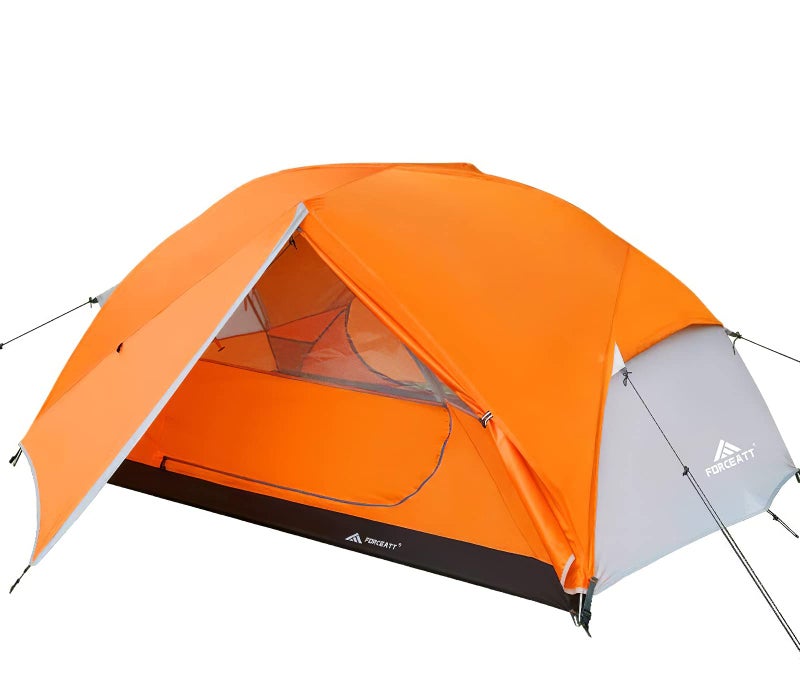 Forceatt Backpacking Tent 2 Person Professional Waterproof Windproof Pest Proof 2 Doors Lightweight Camping Tent 34 Seasons Easy Set Up Great for Camping Hiking Outdoor
