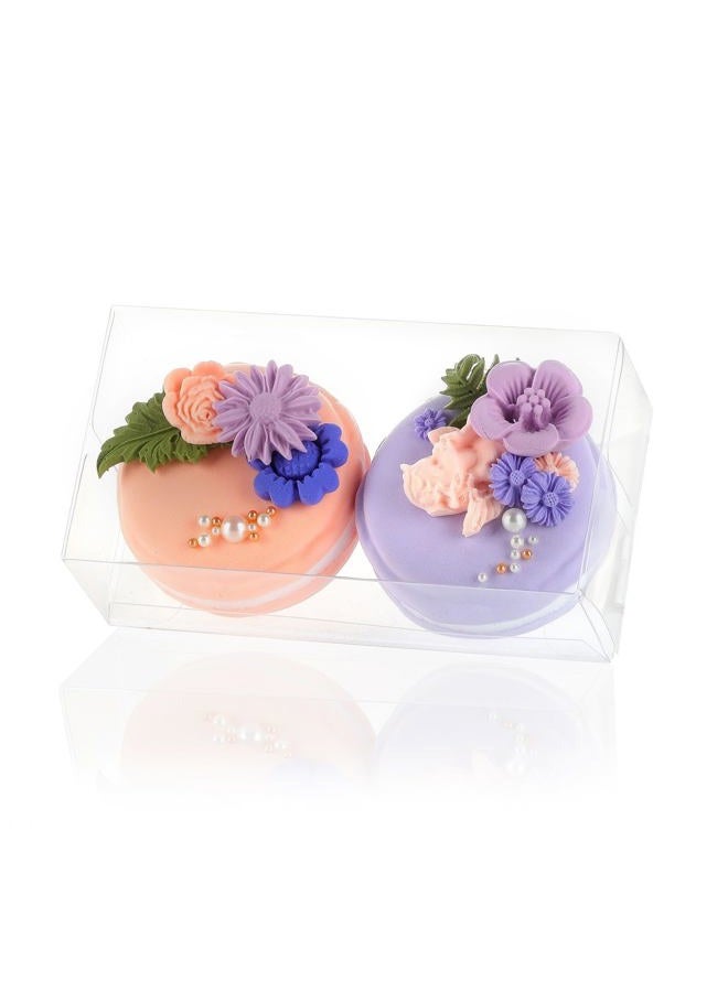 SLShePack 100PCS Clear Macaron Boxes for 2, Chocolate Covered Orec Boxes Favor Boxes Treat Boxes Pastry Boxes for Christmas Party Birthday Wedding(4.17" x 2.17" x 1.38") - Image 2