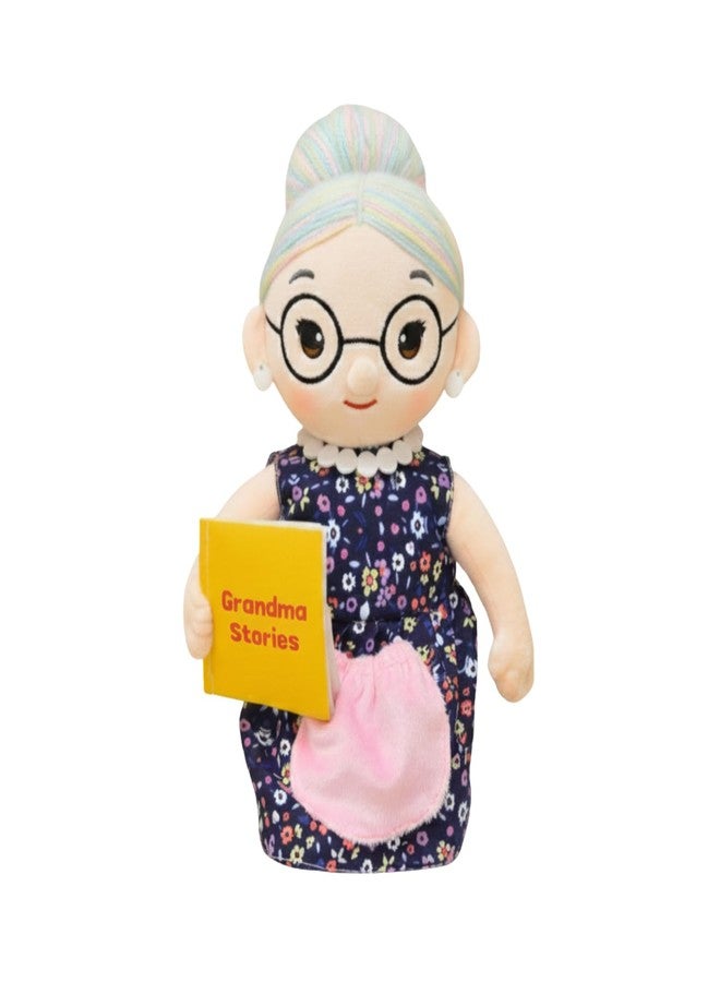 Panda's Box Storyteller Grandma Plush Toy (English Audio) | As Seen on Shark Tank | Story & Lullaby Soft Toy | Hindu Sanskar & Bedtime Comfort | Non-Toxic, Safe & Huggable for Babies & Kids | 33 CM - Image 1