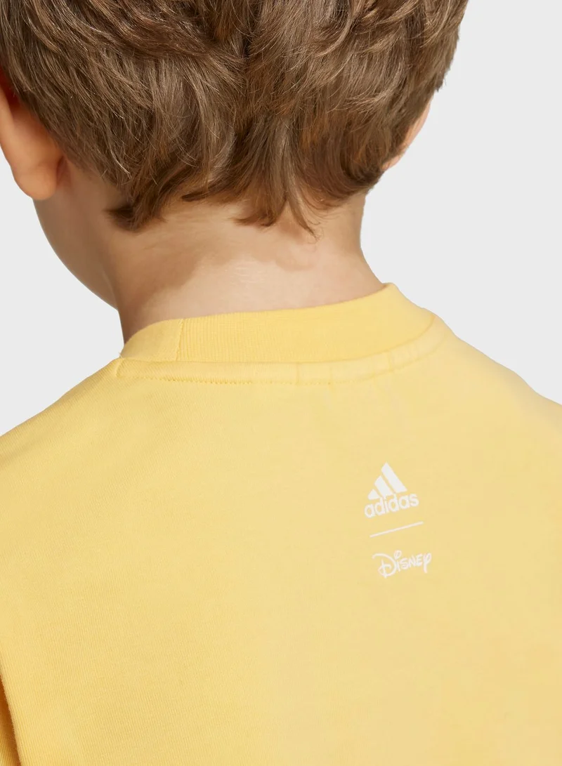adidas تيشيرت للأطفال بطبعة من فيلم ديزني "Lion King"