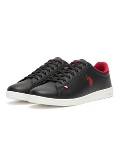 U.S. Polo Assn. Men's Black Low-Top Sneakers - Bold Lace-Up Style, Comfortable Casual Footwear  - Image 3