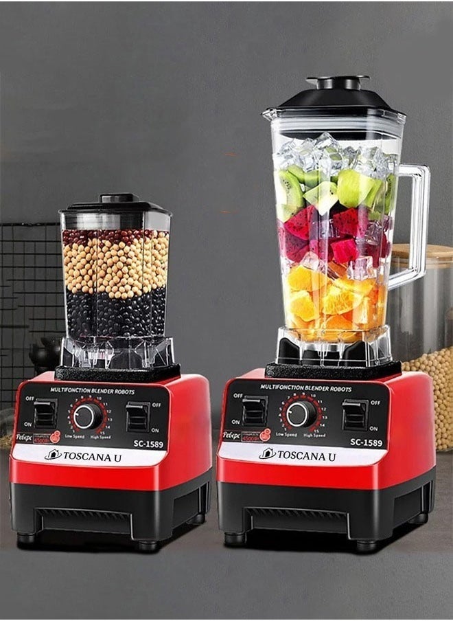 TOSCANA U - 3 in 1 set of electric meat and vegetable grinder, 5 liters capacity, and multi-functional blender with 2 liters grinder. - Image 1