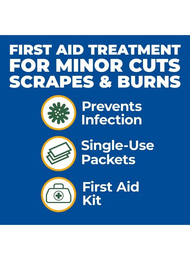 Globe (144 Pack) Triple Antibiotic Ointment 0.9g Single Packet, First Aid Kit for Minor Scratches, Wounds, Cuts and Burns, Prevents Infection Active Ingredients Compare to Leading Brand, Travel Size  - Image 2