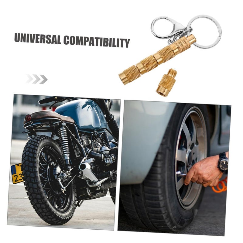 2Pcs Copper Tire Deflator Portable Quick Deflation Valve Tool for Cars SUVs Off Road Vehicles - Image 4