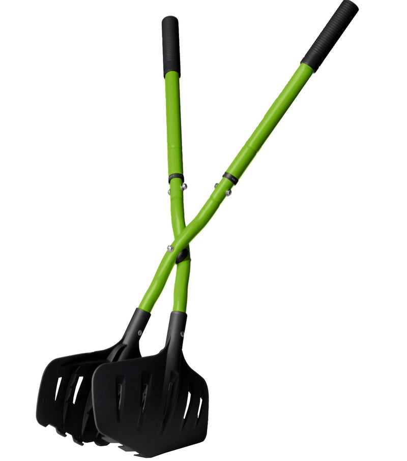 Earthwise 50002 Gator Grabber Telescoping Leaf Clean-Up Tool, Green/Black - Image 1