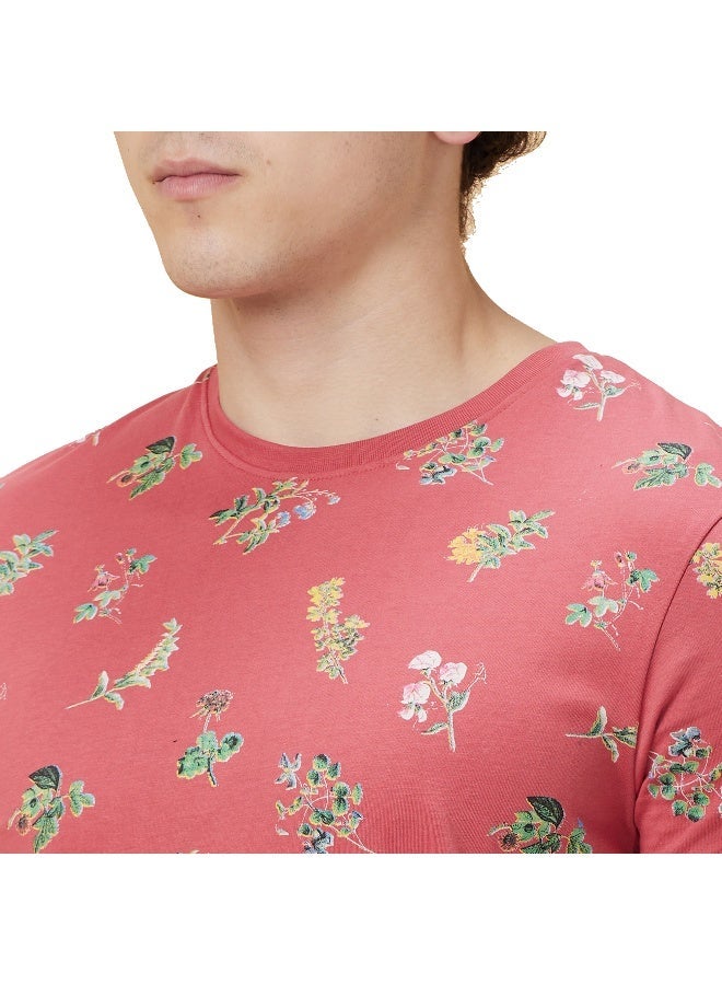 Being Human Mens Mineral Red Round Neck Short Sleeve T-Shirt - Image 5