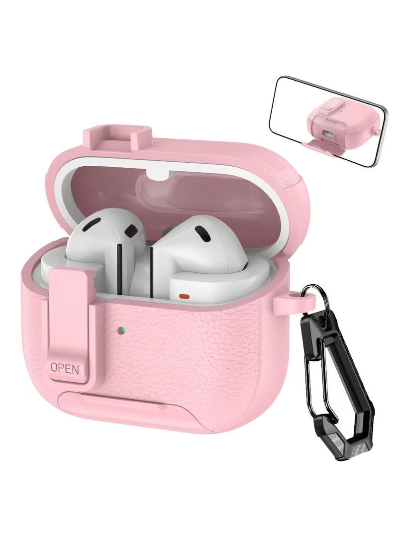 ICARLUS Premium Leather Shockproof Protective Case with Holder/Keychain for AirPods Pro 2nd Compatible with Airpods Pro