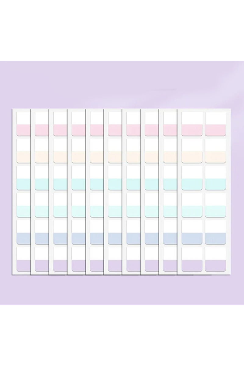 ملصقات فهرسة ملونة خفيفة الوزن (120 قطعة) - سهلة التنظيم، قابلة لإعادة الاستخدام، مقاومة للماء