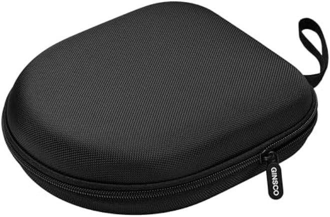 Ginsco Universal Headphone Case Compatible with JBL Tune 510BT 720BT, Sony WH-CH 720N/WH-CH520, Soundcore Q20i/Q30 BERIBES KVIDIO TOZO etc, 1680D Oxford Travel Carrying Hard Shell Case Black - Image 1