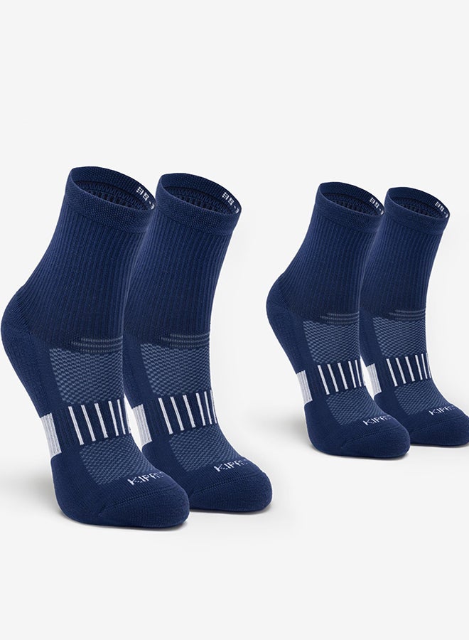 DECATHLON Kids' Comfort Running Socks-Kiprun 500 Mid - Image 1