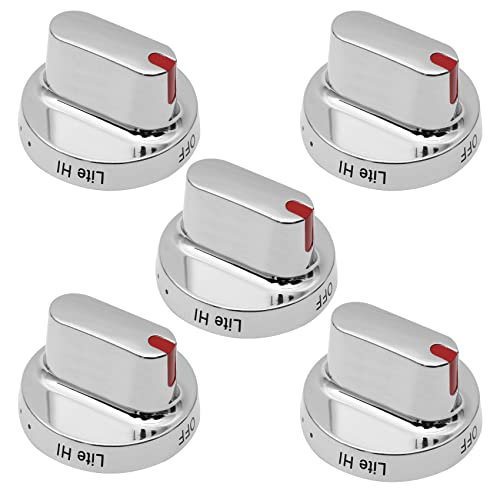 M Motico مجموعه مفاتيح موقد مطورة 5-Pack DG64-00472A / DG64-00347A لأفران الغاز من سامسونج - متوافقة مع FX510BGS، FX710BGS، NX58F5500SS، NX58F5300SS - تحل محل DG64-00473A، DG64-00347B، AP5949480، PS10058981 - Image 1