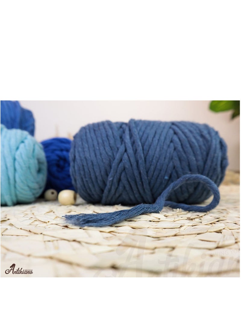 انتيكيانو خيط مكرمية محلول من انتيكيانو مكون من بكرة واحدة 250 جرام 3 ملم - Image 4