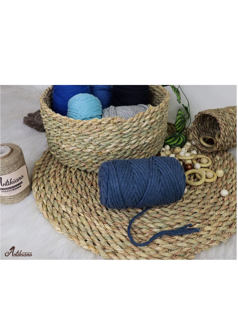 انتيكيانو خيط مكرمية محلول من انتيكيانو مكون من بكرة واحدة 250 جرام 3 ملم - Image 3