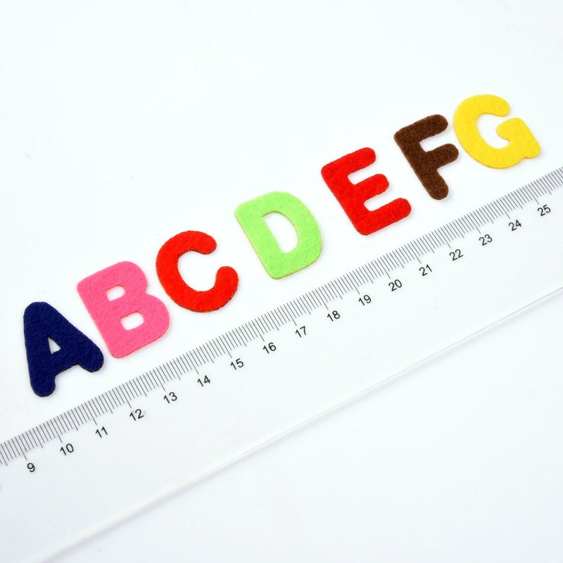 Outus Felt Letters Stickers Self-Adhesive Alphabet Letters for Kids DIY Craft 500 Pieces, 1 Inch Assorted Colors - Image 3