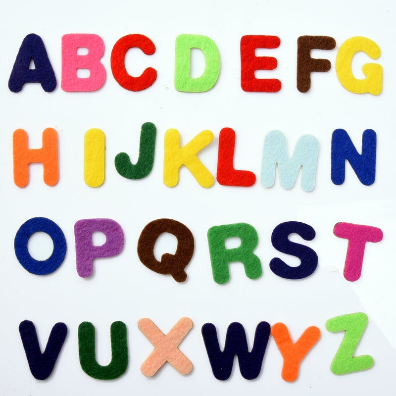 Outus Felt Letters Stickers Self-Adhesive Alphabet Letters for Kids DIY Craft 500 Pieces, 1 Inch Assorted Colors - Image 2