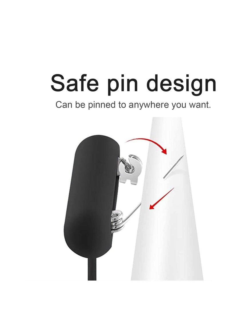 Silicone Airtag Case with Invisible Pin, Hidden for Apple Airtag Protective Cover for Clothing Backpack Luggage (White/Grey/Black/Blue)  - Image 3