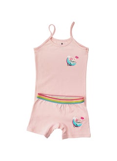 Undershirt and Short Set - 2 pieces-Color and Print May Vary