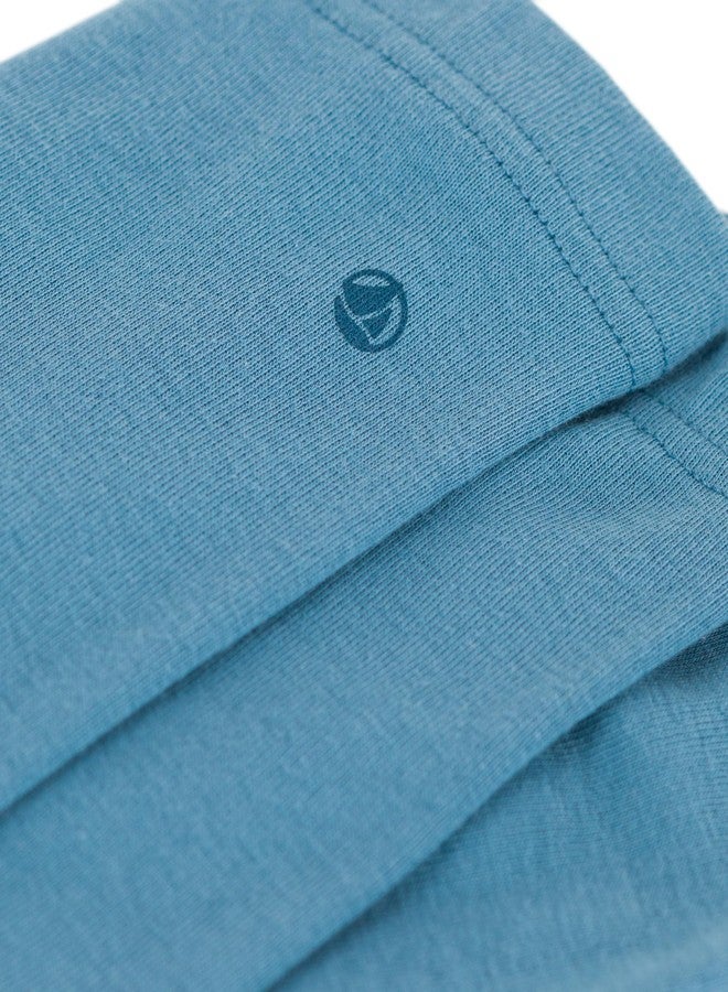 Petit Bateau سروال ليجنز قطن للأطفال من بيتي باتو لون أزرق مقاسات 3-36 شهر (مقاس 3 أشهر نمط A08D6 أزرق) - Image 2
