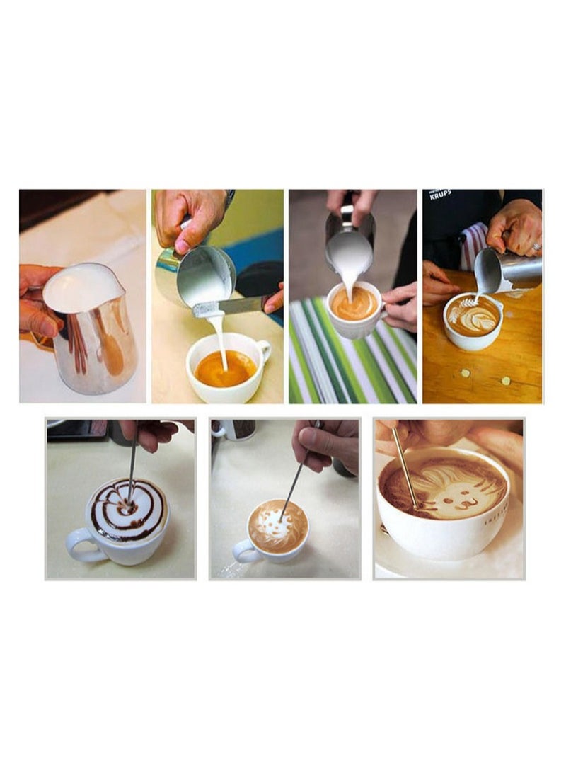 kaffenator Stainless Steel Milk Frothing Pitcher 12 Ounce 350 ml Frother Jug for Espresso Machine Coffee Cappuccino Latte Art Home Use Everyday Brewing - Image 3
