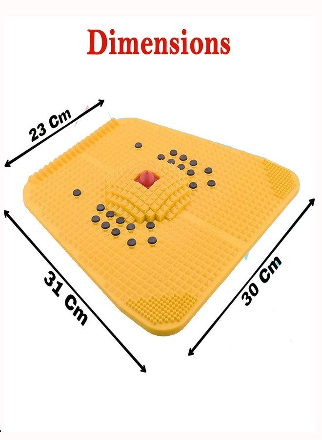 ANCS MAGNETS Perfect Magnet Acupressure Health Super Power Mat IV 2000 (30 cm x 30 cm, Yellow) - Image 4