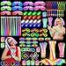 OLUPP Glow in the Dark Party Supplies 264 PCS Light Up Party Favors with LED GlassesGlow SticksFinger LightsLED Hair ClipsSlingshotGlasses MoldsButterfly Bracelet for BirthdayRavesNew Year - Image 2