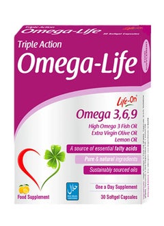 Life On Triple Action Omega-Life 3,6,9 30 Softgel Capsules - pzsku/ZBB47DFAABC2A4F194962Z/45/_/1722598863/d2145a67-b921-48bb-b9b5-2d8583102d94