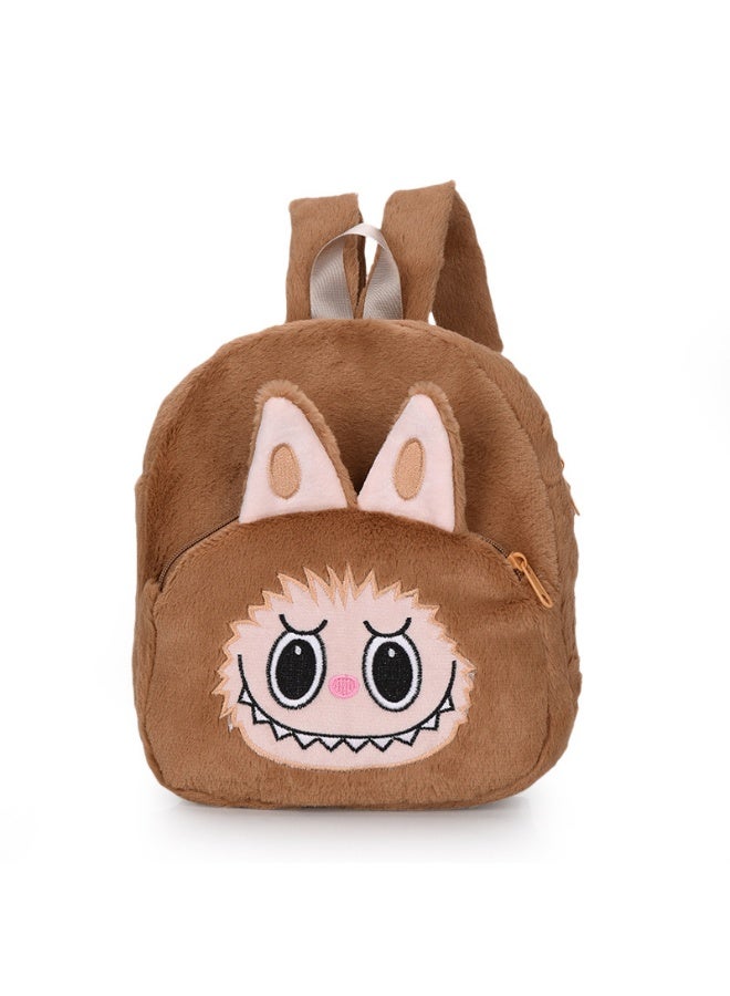 نيبمينينت Cute Labubu Backpack, Crossbody Bag, Cartoon Backpack, Coin Purse, Children's Plush Bag