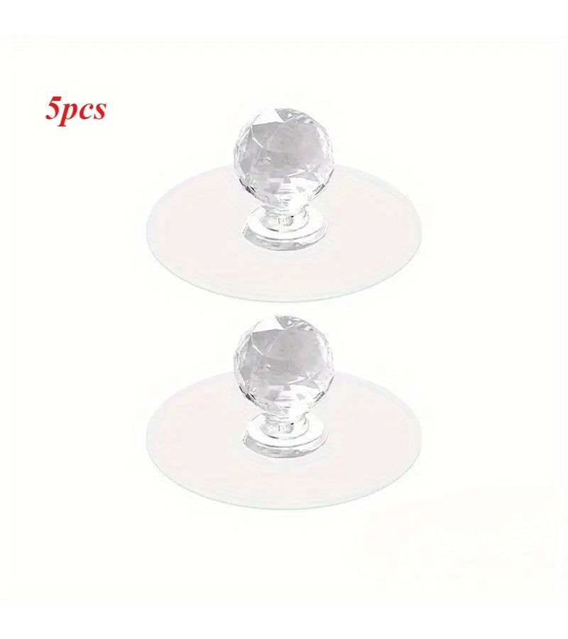 5 Pcs Transparent No Drill Cabinet Drawer Handles Multi Purpose Assist Handles For Wardrobe Shoe Cabinet Toilet Seat Lifter - Image 4