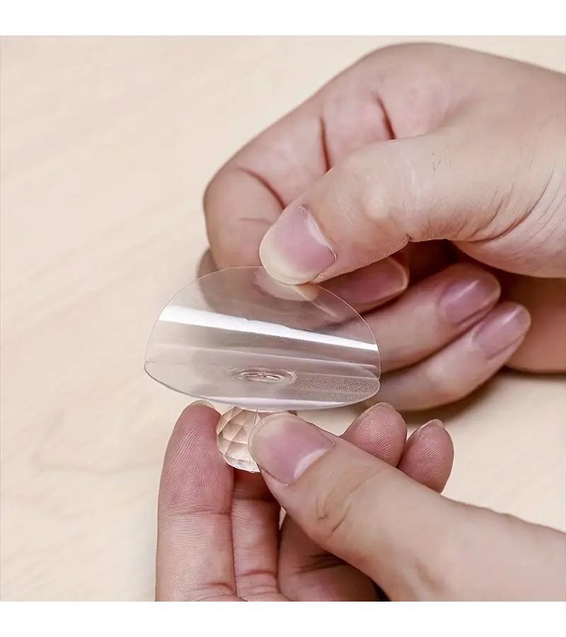 5 Pcs Transparent No Drill Cabinet Drawer Handles Multi Purpose Assist Handles For Wardrobe Shoe Cabinet Toilet Seat Lifter - Image 5