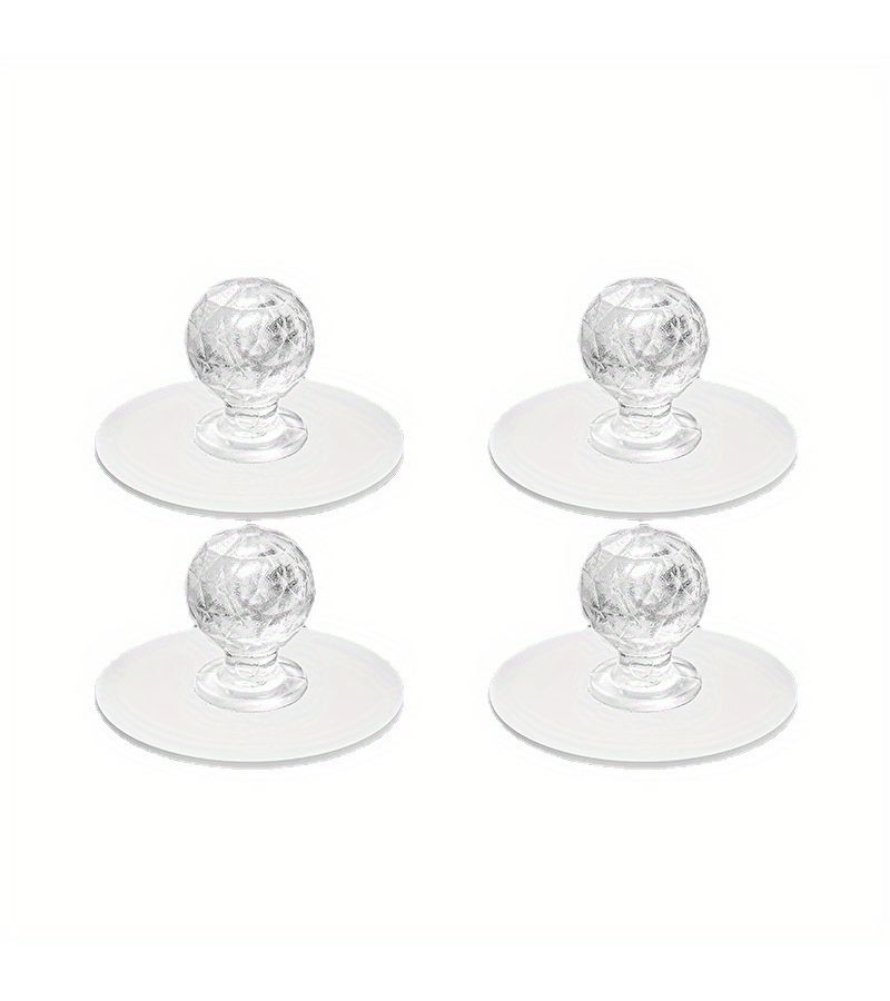 5 Pcs Transparent No Drill Cabinet Drawer Handles Multi Purpose Assist Handles For Wardrobe Shoe Cabinet Toilet Seat Lifter - Image 2
