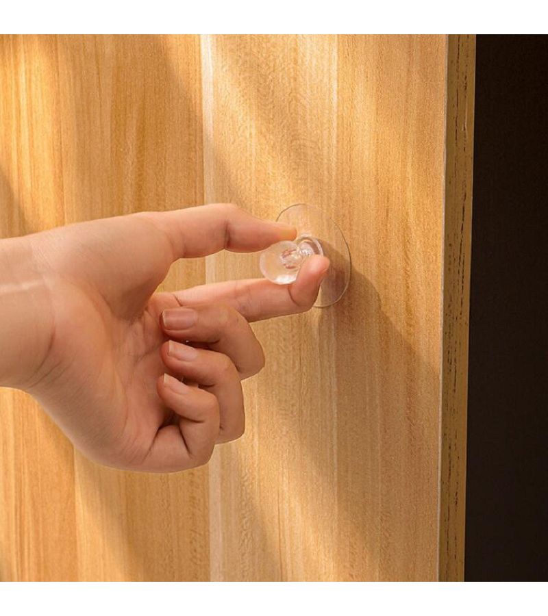 5 Pcs Transparent No Drill Cabinet Drawer Handles Multi Purpose Assist Handles For Wardrobe Shoe Cabinet Toilet Seat Lifter - Image 1