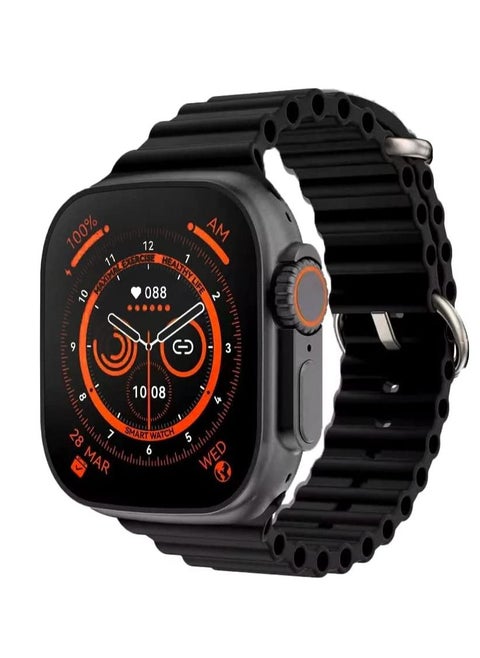 Ultra Smart Watch 2.1" Screen Bluetooth Call Music Heart Rate IP67 Waterproof, Voice assistant, NFC access control, ECG, Blood pressure, Blood oxygen, 49mm Android and iOS Compatible