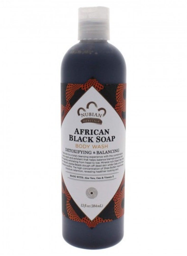 Nubian Heritage Nubian Heritage African Black Soap Body Wash - 384 ml‏  - Image 2