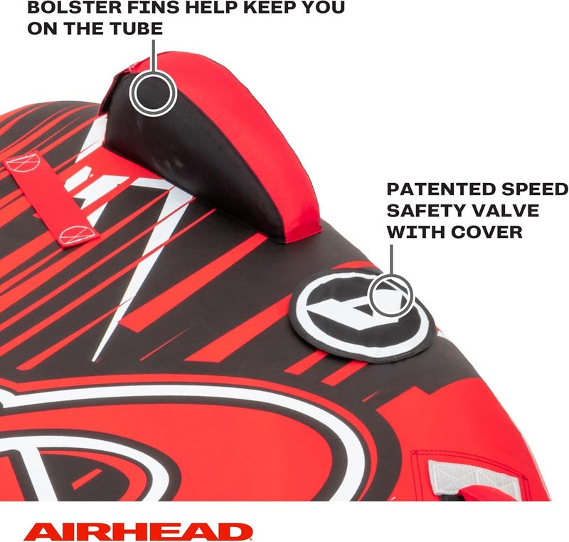 Airhead GForce Inflatable Towable Tube  24 Rider Models  Dual Tow Points  Full Nylon Cover  KwikConnect  Patented Speed Valve  Boat Tubes and Towables - Image 3