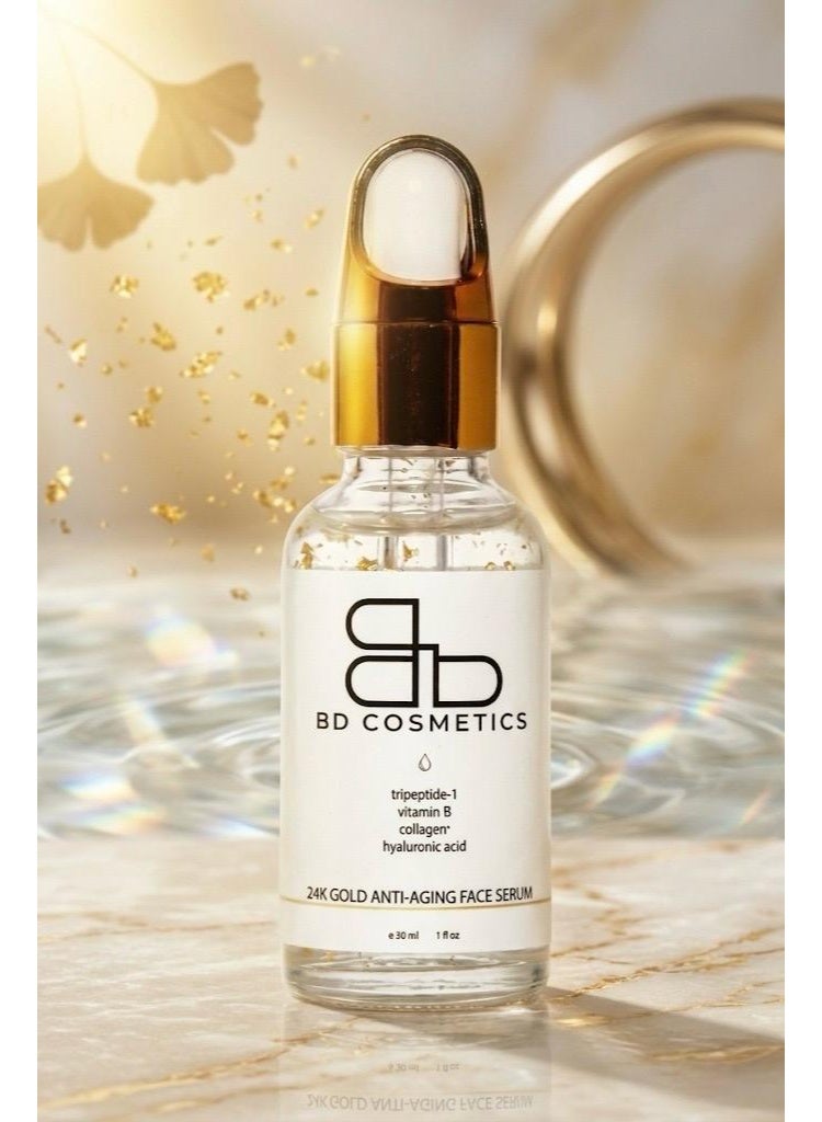 BD Cosmetics 24K Gold Anti-Aging Face Serum 30mL - Image 2