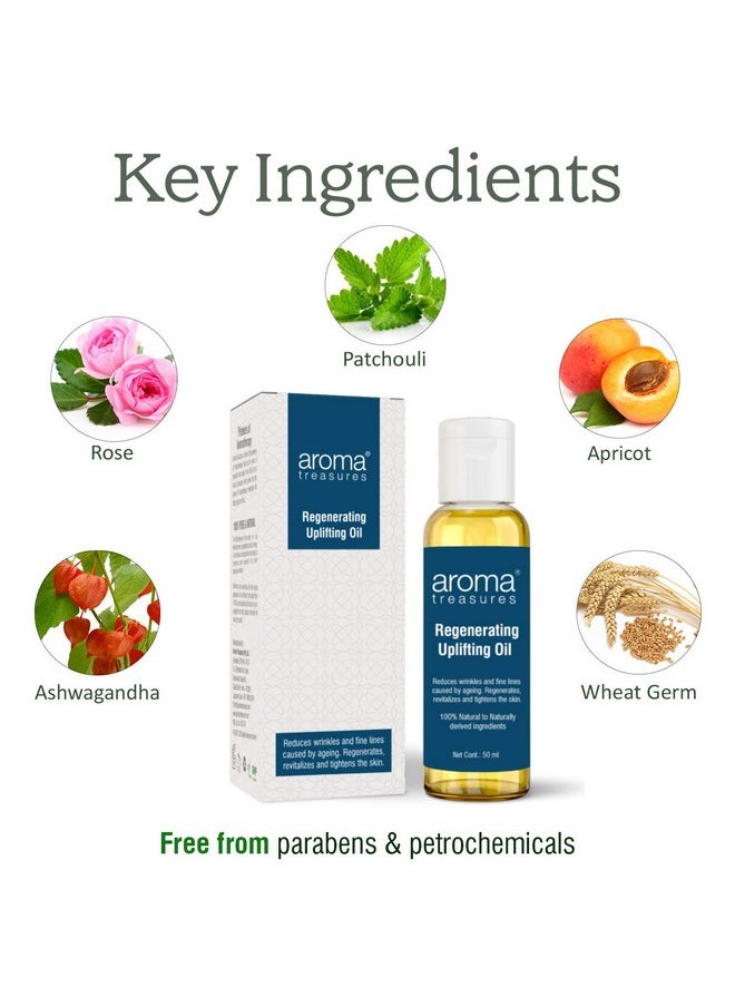 Aroma Treasures Anti Ageing Regenerating Uplifting Oil - For Mature Skin (50 Ml)  - Image 2