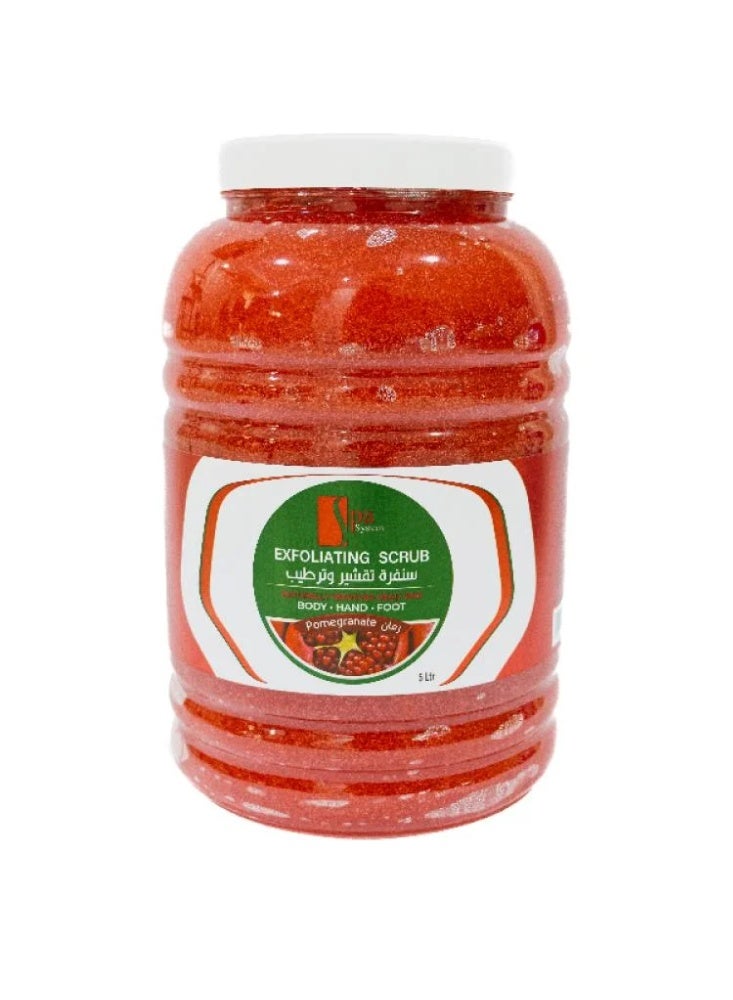 Spa System Pomegranate Exfoliating and Moisturizing Body Scrub  5L