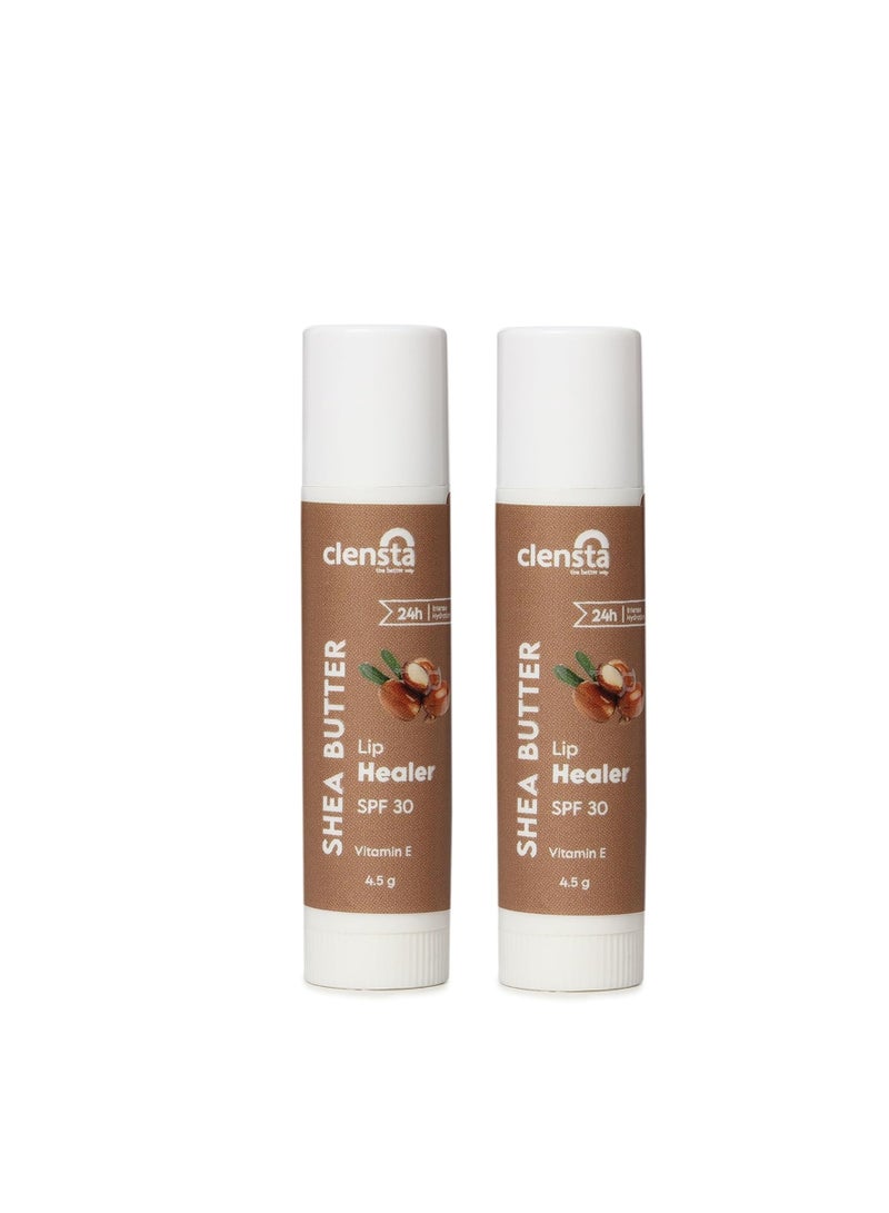 Clensta Beetroot Lip Balm With Vitamin E   With Shea Butter  For Moisture  Hydrates and Lightens Dark Lips For Women and Men 5gm Pack of 2 - Image 1