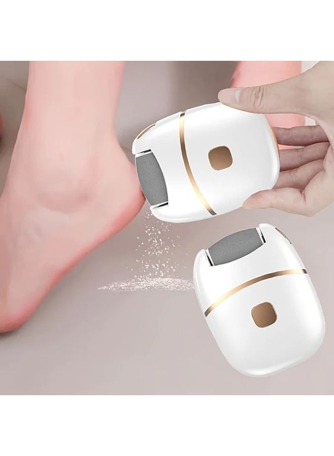 ملمع القدمين الكهربائي القابل لإعادة الشحن عبر منفذ USB المحمول مع 3 رؤوس طحن - Image 2