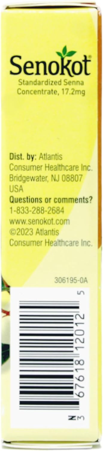 Senokot Extra Strength Natural Vegetable Laxative  12 Tablets Each Value Pack of 6 - Image 3