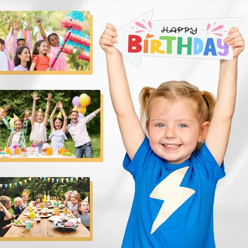 Blank Arrow Yard Signs 12 By 18 Inches 8-Piece Set With Metal Stakes - Customizable Messages for Events - Weather Resistant Directional Signs for Wedding and Party Guest Guidance - Image 5