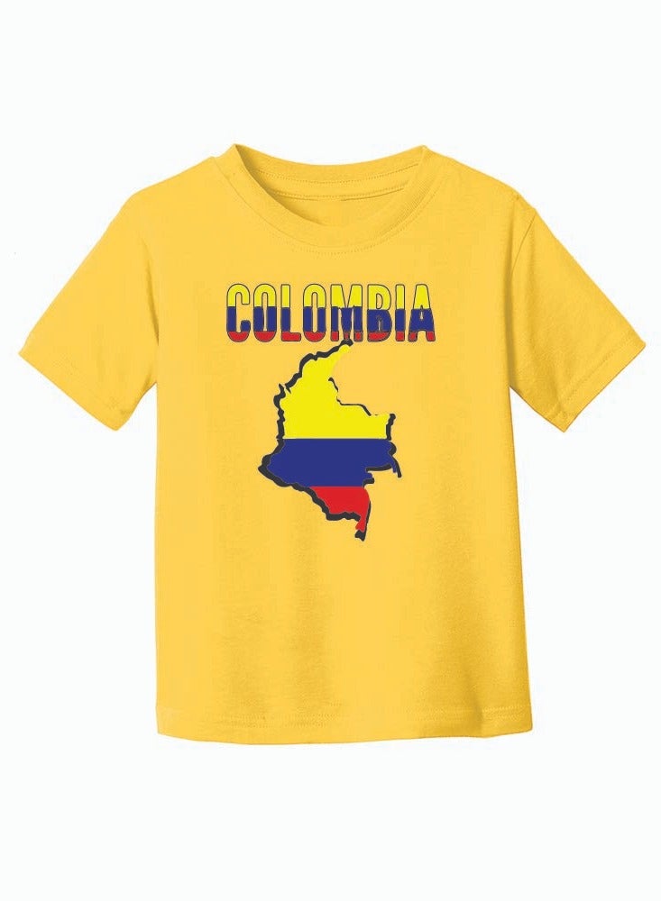 Colombia Kids Girls Tshirt - Round Neck Short Sleeve Cotton T-Shirt - Perfect for Young Colombian Explorer - Great Gift for Travelers  - Image 4